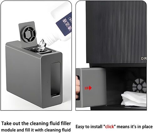 KAFTKO Compatible with Dreame L30 Pro Ultra / L10s Pro Ultra / X30 Ultra / X40 Ultra. Detergent Storage Box Assembly Spare Parts Accessories(B) in Kuwait