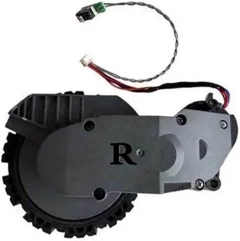 Vacuum Cleaner Drive Wheel Replacement Accessories (Left And Right Wheel Optional). Compatible With Roborock Q5 Pro / Q5 Pro / Q8 Max / Q8 Max / Q5 Max / Q8 Max Ultra(Black- L+R) in Kuwait