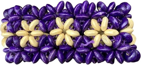 Bohemian Wide Chunky Wooden Bangle Bracelets Multi-Colored Wooden Beads Wristband Elastic Coconut Shell Bangle Bracelets Ethnic Wood Cuff Bracelet Vintage Rerto Chunky Bracelets in Saudi Arabia