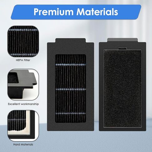 (4 Pack) T50 Pro Pro البديل مرشحات HEPA متوافقة مع ECOVACS DEEBOT T50 MAX PRO OMNI/ T50 PRO/ T50 OMNI/ T50 PRO OMNI/ T30C omni Robot فراغ ، مجموعة الملحقات ، مرشح مستقيم ، مرشح الفراغ in Kuwait