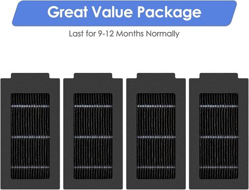 (4 Pack) T50 Pro Pro البديل مرشحات HEPA متوافقة مع ECOVACS DEEBOT T50 MAX PRO OMNI/ T50 PRO/ T50 OMNI/ T50 PRO OMNI/ T30C omni Robot فراغ ، مجموعة الملحقات ، مرشح مستقيم ، مرشح الفراغ in Kuwait