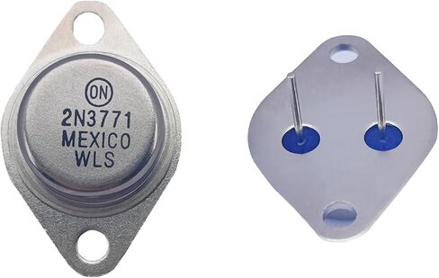 2N3771 High Power NPN Transistor - 2N3771 Pass Transistor & Power Transistor | Iron Cap Design | Planar Silicon Structure | Audio Amplifiers & Inverters 5pcs in Saudi Arabia