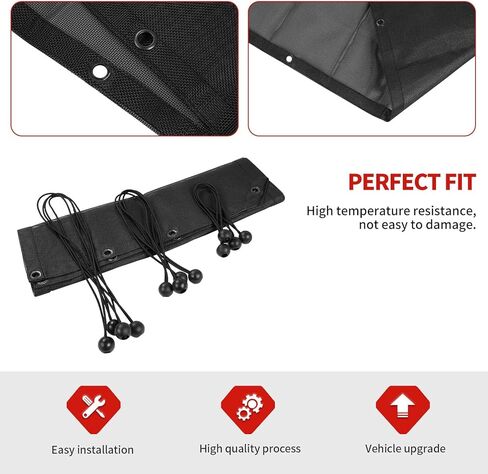 Jimen Roof Sun Shade for JL JT, Front Bikini top Mesh Sunshade Fit for Jeep Wrangler JL JLU Gladiator JT 2 Door & 4 Door 2018-2025 (Gray) in Kuwait