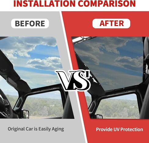 Jimen Roof Sun Shade for JL JT, Front Bikini top Mesh Sunshade Fit for Jeep Wrangler JL JLU Gladiator JT 2 Door & 4 Door 2018-2025 (Gray) in Kuwait