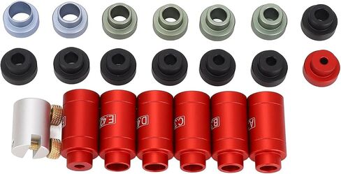 Aluminum Alloy Gauge Comparator Kit for Precise Measurement, Universal Headspace Gauge Body with Bushing Set, Includes Storage Box in Saudi Arabia