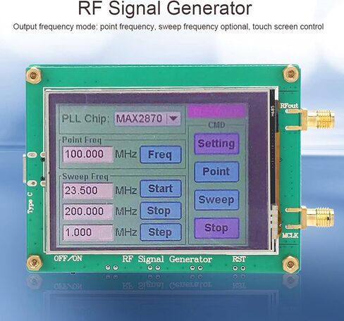وحدة مولد إشارة إشارة RF عالية الاستقرار منخفض الضوضاء الترددات Max2870 23.5 6000m ، مضغوط و durabledesign ، مصدر إشارة RF منخفضة الضوضاء ، مواد ABS in Kuwait