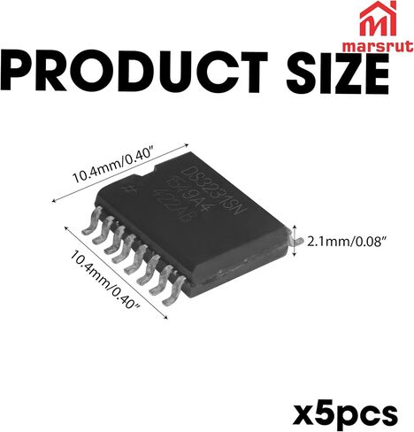 5Pcs DS3231 DS3231SN Real-time Clock Module for DS3231N DS3231S 3231SN SOP-16 SOP16 in Saudi Arabia