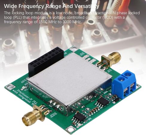 Jiawu Locking Loop Module, Low Noise Broadband Fractional N PLL with Adjustable RF Output Power 25 MHz-6000 MHz, for Cellular Communication Microwave Radio WiFi in Saudi Arabia