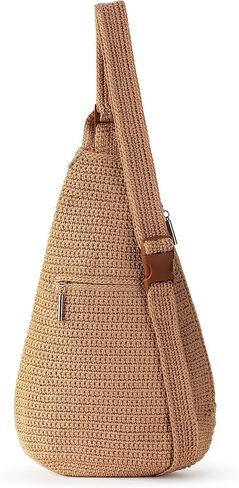 The Sak Geo Sling Backpack in Crochet, Single Backpack Strap, Ecru in Saudi Arabia