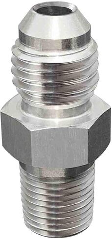 2Pack 4AN to 1/8 NPT Stainless Steel Fittings, 4An Male Flare to 1/8" NPT Pipe Fitting Adapter, 4AN Fitting Adapter in Saudi Arabia