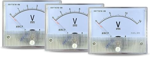 69c9 DC Voltmeter 5V 10V 15V 20V 30V 50V 75V 100V 150V 200V 250V 300V 450V 500V 600V Pointer 1Pcs(DC20V) in Saudi Arabia