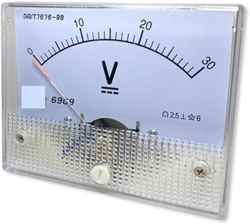 69c9 DC Voltmeter 5V 10V 15V 20V 30V 50V 75V 100V 150V 200V 250V 300V 450V 500V 600V Pointer 1Pcs(DC20V) in Saudi Arabia