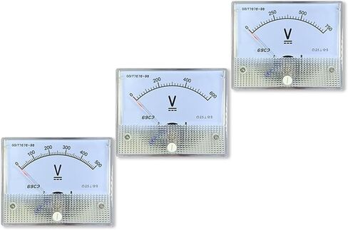 69c9 DC Voltmeter 5V 10V 15V 20V 30V 50V 75V 100V 150V 200V 250V 300V 450V 500V 600V Pointer 1Pcs(DC20V) in Saudi Arabia