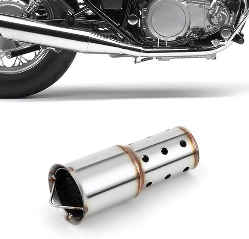 Motorcycle DB Killer 51mm Universal Muffler Silencer Baffle Removable Noise Eliminator Motorcycle Exhaust Pipe Muffler Fit for Harley Honda Kawasaki Suzuki Yamaha (Air Hole Model) in Saudi Arabia