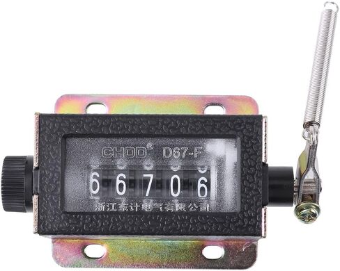 Mechanical Counter D67-F Counter, 5 Digit Num Hand Mechanical Arithmometer Manual Stroke Tally Counter in Saudi Arabia