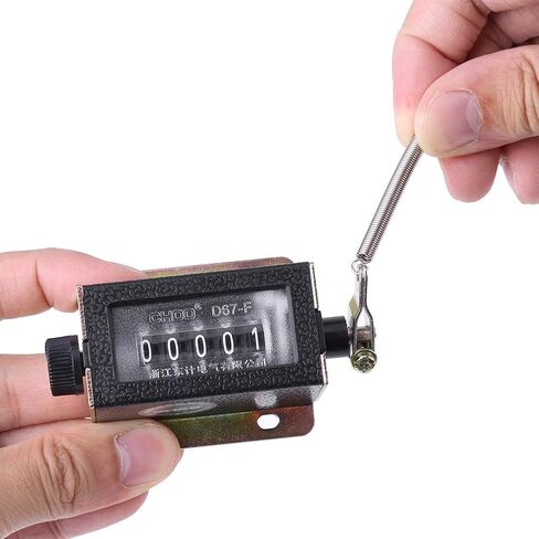 Mechanical Counter D67-F Counter, 5 Digit Num Hand Mechanical Arithmometer Manual Stroke Tally Counter in Saudi Arabia