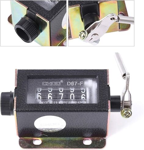 Mechanical Counter D67-F Counter, 5 Digit Num Hand Mechanical Arithmometer Manual Stroke Tally Counter in Saudi Arabia
