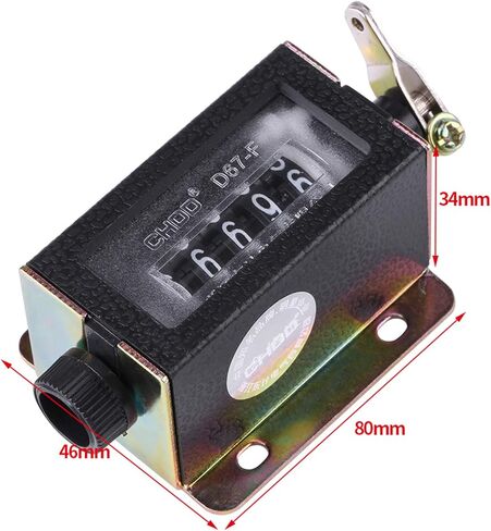 Mechanical Counter D67-F Counter, 5 Digit Num Hand Mechanical Arithmometer Manual Stroke Tally Counter in Saudi Arabia