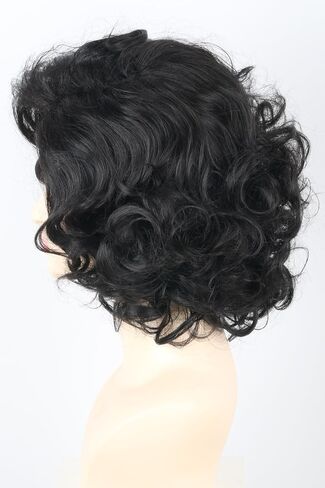 Old Lady Wigs for Women Short Curly Gray Granny Wig Old Lady Costume for Woman Halloween Costume 5 Piece Wig in Saudi Arabia