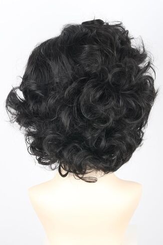 Old Lady Wigs for Women Short Curly Gray Granny Wig Old Lady Costume for Woman Halloween Costume 5 Piece Wig in Saudi Arabia