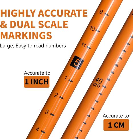 Height Stick for Trucks 15FT,Load Height Measuring Stick with Adjustable Pole,Non-Conductive Fiberglass Compact Height Stick with Carrying Bag,Accurately for Trucks, Trailers, Car Haulers in Saudi Arabia