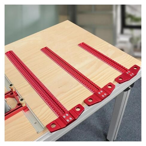 60-500mm دقة علامات T-Ruler الألومنيوم سبيكة الخشب كاتب العلامات المقياس Deluxe الفتحة المتقاطعة الحاكم (T60) in Kuwait