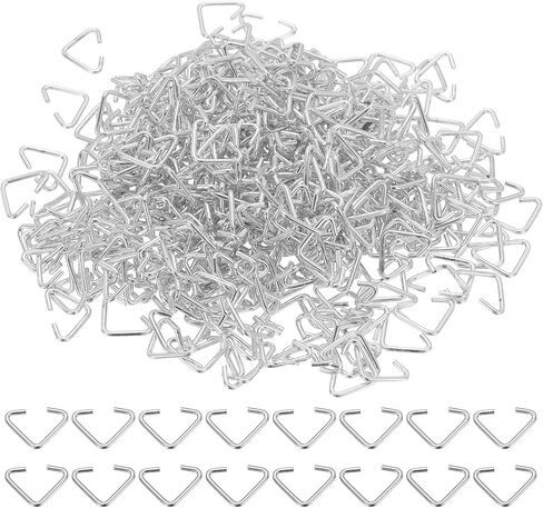 PATIKIL Triangle Open Jump Rings, 500 Pcs Open Jump Rings Bulk Triangle Open Rings Pinch for Jewelry Making Supplies DIY Craft Keychains Necklaces Earrings,Light Gold, 9.5x6mm in Saudi Arabia