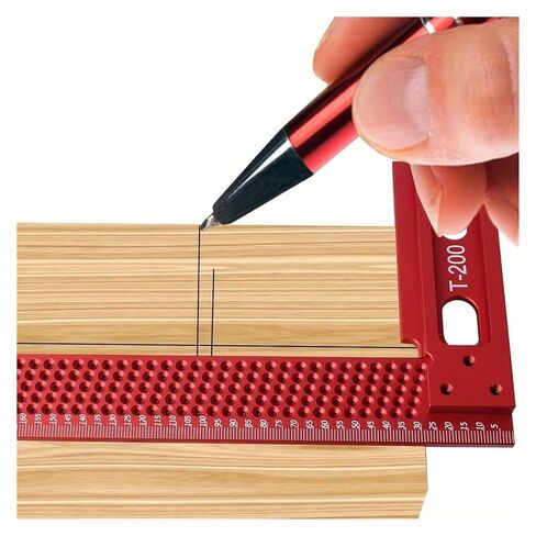 200/300 مم الدقة Scriber Scriber Square Squaring T الحاكم Aluminium Heal Hoiting Health Health Holected Holecting Holege (200mm) in Kuwait