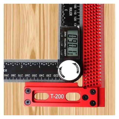 200/300 مم الدقة Scriber Scriber Square Squaring T الحاكم Aluminium Heal Hoiting Health Health Holected Holecting Holege (200mm) in Kuwait