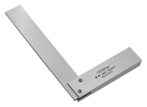 90 درجة مسطحة الحافة مربعة حاكم النجارة مربع أدوات النجارة الخشبية الأدوات الزاوية المعدنية أداة قياس متعددة جرب مربع مربع مربع مربع (125 × 80) in Kuwait