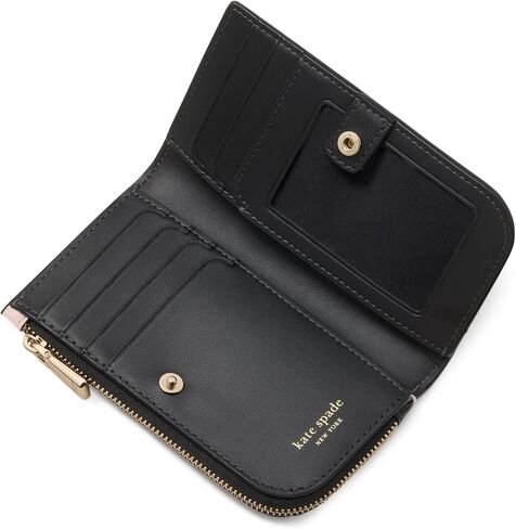 Kate Spade New York Devin Spade Flower Canvas Small Slim Bifold Wallet ، Ruby Citrus Multi in Kuwait