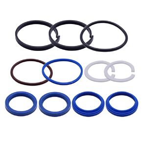 Steering Cylinder Seal kit, Hydraulic Seal Kit Replacement for Case 570LXT 570MXT 580L 580M 585G 590 Super L 586G Ford 555E 575E 655E 675E D149739 85805990