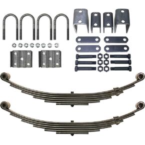 LIBRA 7000# 7k Single Trailer Axle Suspension Kit Leaf Spring/U-Bolt/Hanger Kit