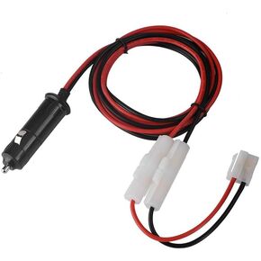 Zerone Cigarette Lighter Cable, Fit for YAESU 12V-14V 20A Male Plug Cigarette Lighter Adapter Electricity Supply Cord with Cable Wire for Car Inverter Air Pump Electric