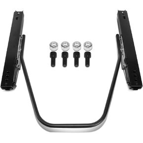 DNA MOTORING SLD-001 Universal Aftermarket Bucket Seat Bottom Mount Dual Locking Slider,Fits Driver or Passenger Side