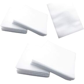 100 Pack White Cushion Foam Pouches, Moving Foam Wrap Pouches Protect Dishes, Furniture, Cup, Packing Supplies, Packing Cushioning Supplies, 2 Size