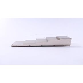 Nickel Plated ultrasonic Calibration Block UT Step Block 1018 Steel Step Wedge 5 Step 0.1/0.2/0.3/0.4/0.5''