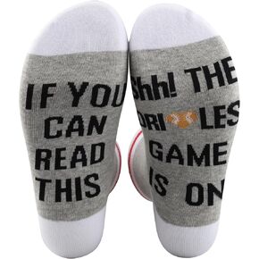 TSOTMO 2 Pairs Baseball Lover Gift Orioles Baseball Gift Baseball Club Gift 90s Gift Team Spirit Gift