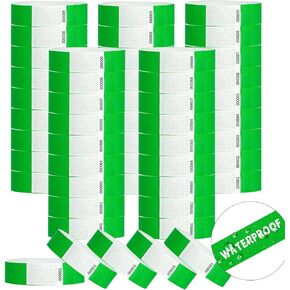 Tyvek Wristbands for Events - 2500pcs Waterproof Neon Wrist Bands for Events Concert, Festival Admission, Party (Blue)