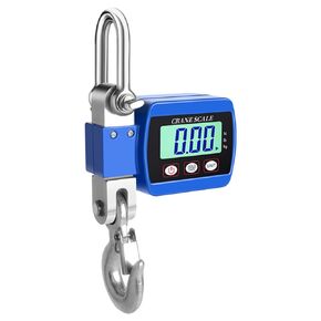1100LBS Digital Crane Scale Hanging Weight Scale Industrial Heavy Duty with Accurate Sensor Digital, Professional for Farm, Hunting, Bow Draw Weight, Big Fish & Hoyer Lift Blue
