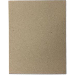 30pt 11" x 17" Chipboard - Brown Kraft Cardboard - 100 Pieces