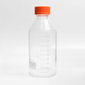 Glass Media Bottle 100ml Round Storage Bottles 3.3 Borosilicate Glass Regent Bottles with PP GL45 Screw Cap (Pack of 6)