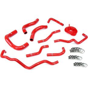 HPS 57-1341-BLK Black Silicone Radiator Coolant/Heater Hose Kit