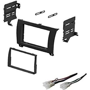Car Stereo Dash Install Kit and Wire Harness for Installing an Aftermarket Double Din Radio for Some Toyota: 2008-2016 Sequoia and 2007-2013 Tundra - No Factory JBL/Premium Amp