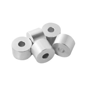 Aluminum Spacer 3/4" OD x 1/4" ID x Choose Your Length, Round Spacer Unthreaded Standoff Bushing Plain Finish, Fits screws bolts 1/4" or M6 by Metal Spacers Online (1" Length, 10 Pack)