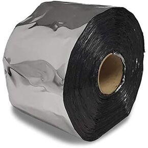 4"W x 50' L Aluminum Heavy Duty Foil Synthetic Polymer Adhesive Body Repair Tape Trailer Roof RV Truck (Manus Products)
