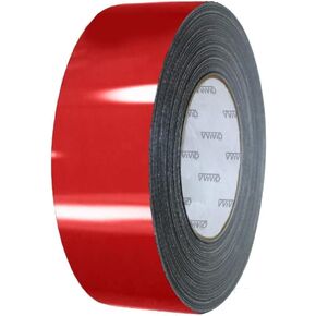VViViD+ High Gloss Red Air-Release Adhesive Vinyl Pinstripe Tape Roll (3 Inch x 20ft)