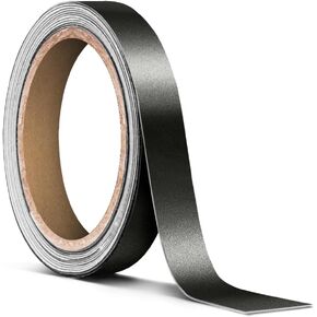 VViViD Black Matte Metallic Air-Release Adhesive Vinyl Pinstripe Tape Roll (1 Inch x 20ft)