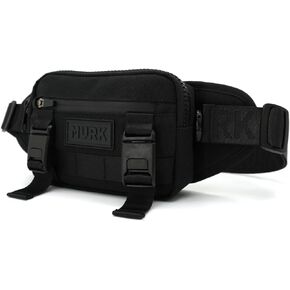 MVRK Fanny Pack for Men & Women Unisex Waist Bag Pack - Waterproof Crossbody Bag - Black (BLACK)