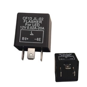 1 pc CF-13 EP34 3 Pin Electronic LED Flasher Relay 12V 0.02A-20A Fix for LED Turn Signal Light Bulbs Hyper Blink Flash